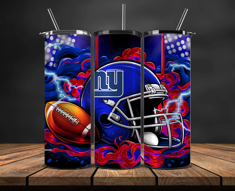 New York Giants Tumbler Wraps,NFL Tumbler By AI, AI Tumbler Design 24