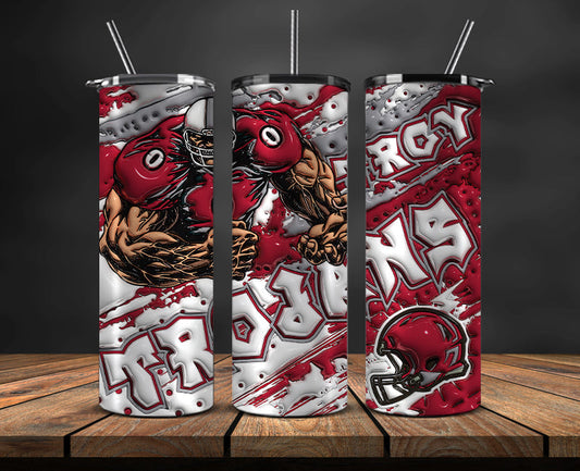 Football Mascot Colleges 3D Tumbler Skinny , Football Tumbler Png ,Nfl Png 24