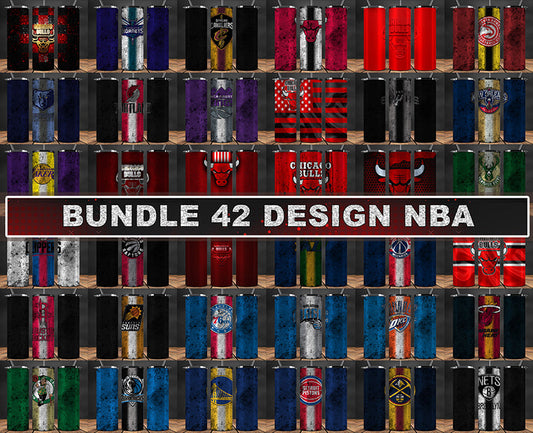 Bundle NBA Logo Tumbler Wrap, Bundle Sport Tumbler 25