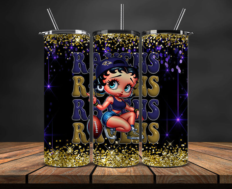 Baltimore Ravens Tumbler Wraps, NFL Tumbler By AI, AI Tumbler Wrap 25
