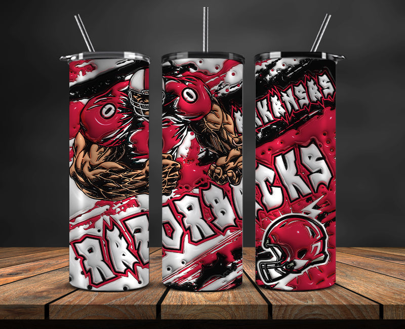 Football Mascot Colleges 3D Tumbler Skinny , Football Tumbler Png ,Nfl Png 25