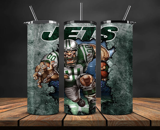 NY Jets Logo Tumbler 20oz ,NFL Football 20oz LUG- 25