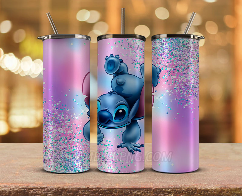 Stitch Starbucks 20oz Tumbler Png,20 oz Skinny Tumbler Wraps, Stitch Tumbler Wrap 26