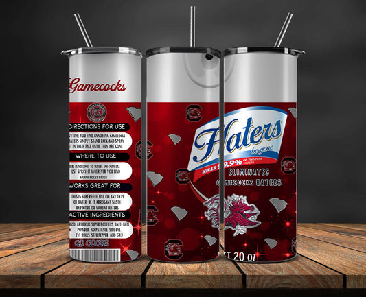 Gamecocks Haters BeGone Tumbler Wrap, College Haters BeGone Tumbler Png 26