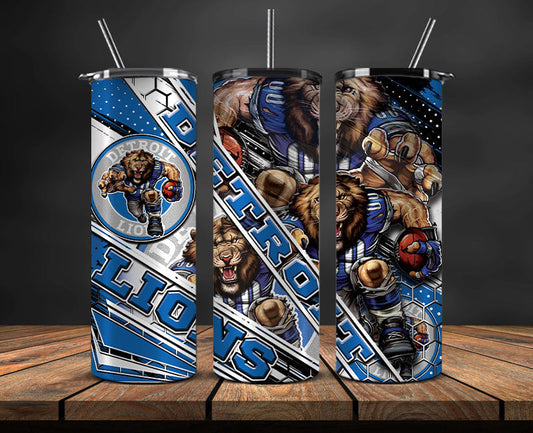 Detroit Lions Football Png , Football Tumbler Png  , Sport Tumbler Wrap 26