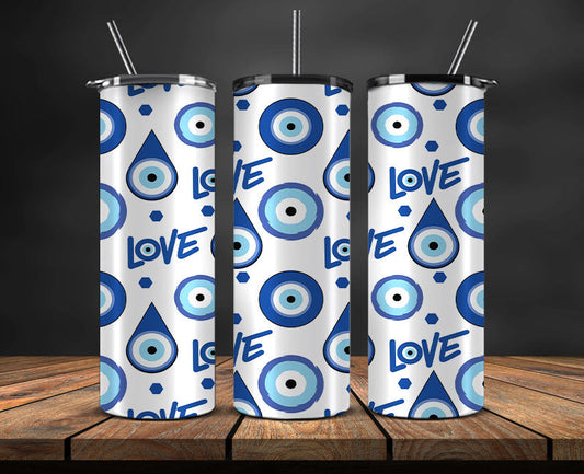 Evil Eye Skinny Tumbler Png, Evil Eye 20 oz Tumbler Wrap , Evil Eye Tumbler Wrap 26