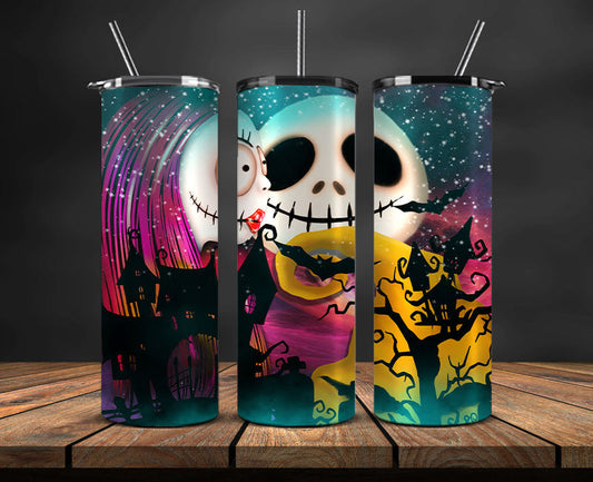 Nightmare Before Christmas , Jack Skellington Tumbler Png,Tumbler Wrap,Halloween Tumbler Wrap 27