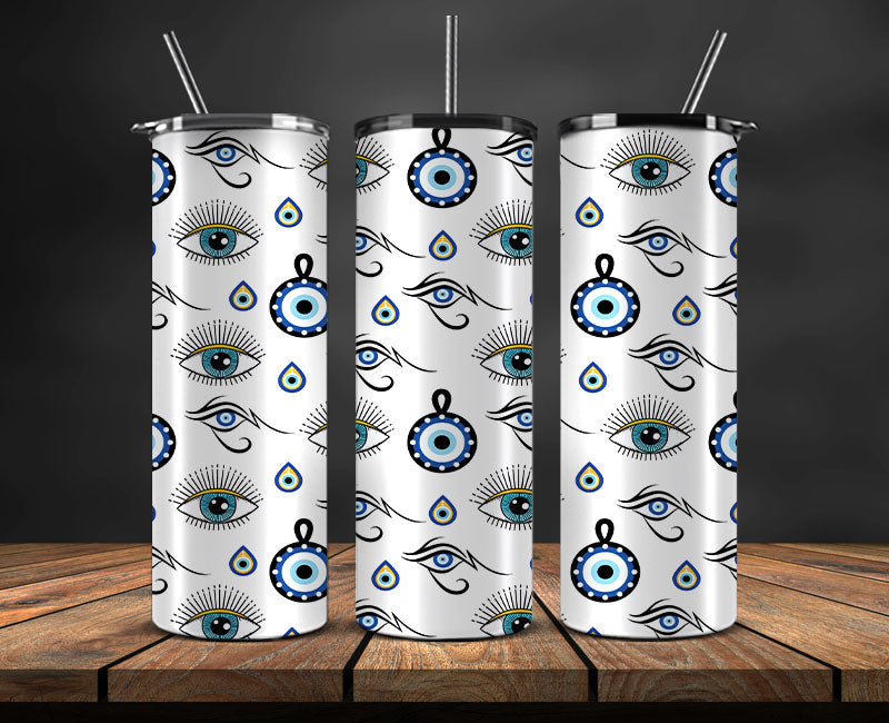 Evil Eye Skinny Tumbler Png, Evil Eye 20 oz Tumbler Wrap , Evil Eye Tumbler Wrap 27