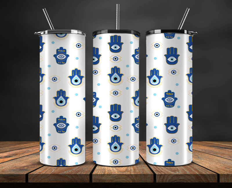 Evil Eye Skinny Tumbler Png, Evil Eye 20 oz Tumbler Wrap , Evil Eye Tumbler Wrap 28