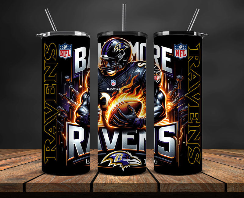 Baltimore Ravens Tumbler Wrap, American Football Tumbler PNG -28