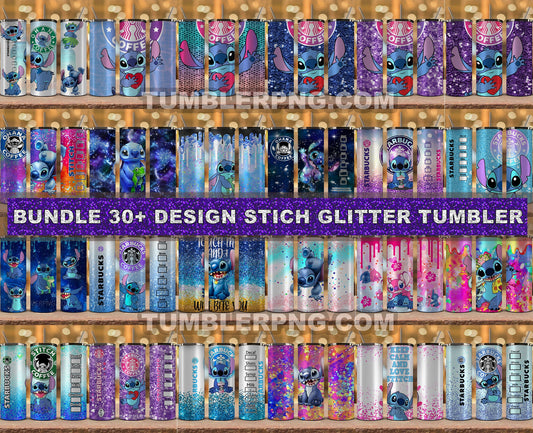 Stitch 20 Oz Tumbler, Stitch Glitter, Lilo and Stitch, Stitch Shakes, Stitch  Starbucks, – Designs by Noelly
