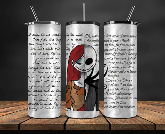 Nightmare Before Christmas , Jack Skellington Tumbler Png,Tumbler Wrap,Halloween Tumbler Wrap 28