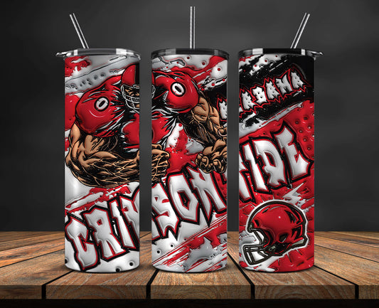 Football Mascot Colleges 3D Tumbler Skinny , Football Tumbler Png ,Nfl Png 29