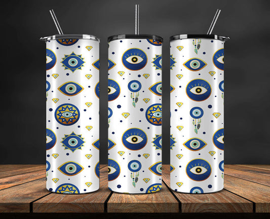 Evil Eye Skinny Tumbler Png, Evil Eye 20 oz Tumbler Wrap , Evil Eye Tumbler Wrap 29