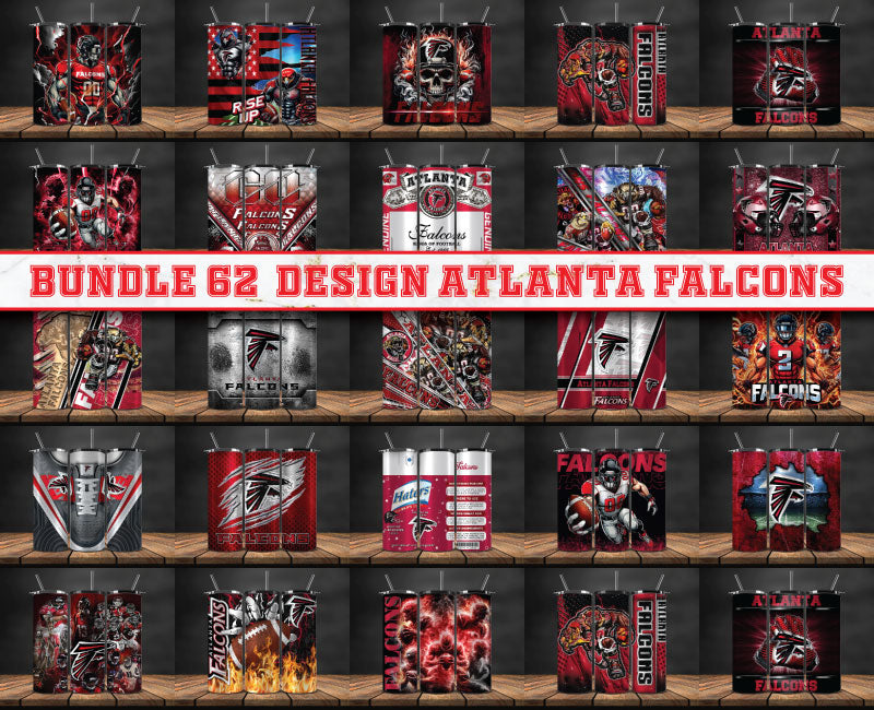 Atlanta Falcons Tumbler Wrap , Football Tumbler Png ,32 Team Sport png 02