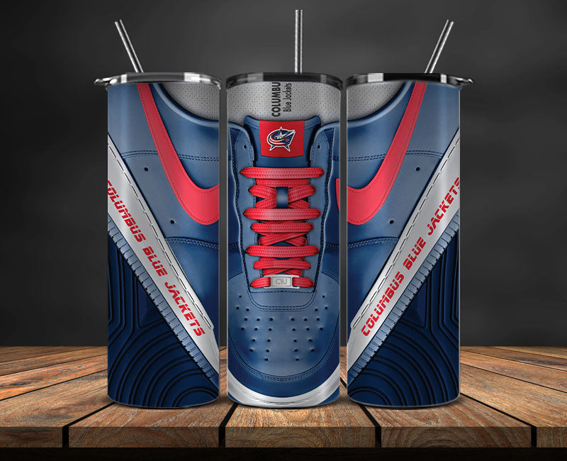 Columbus Blue Jackets Tumbler Wrap, NHL Sneaker Tumbler Wrap 02