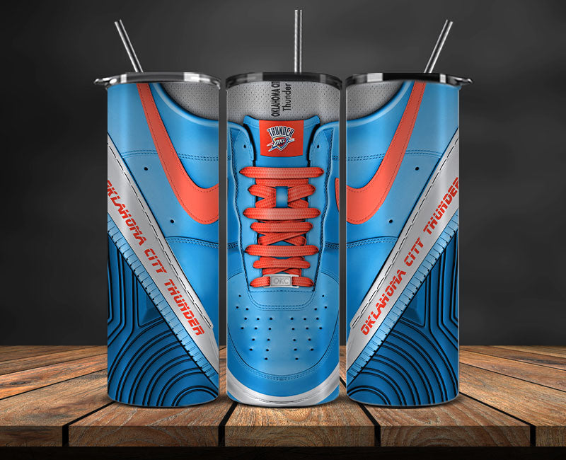 Oklahoma City Thunder Tumbler Wrap, NBA Sneaker Tumbler Wrap 02