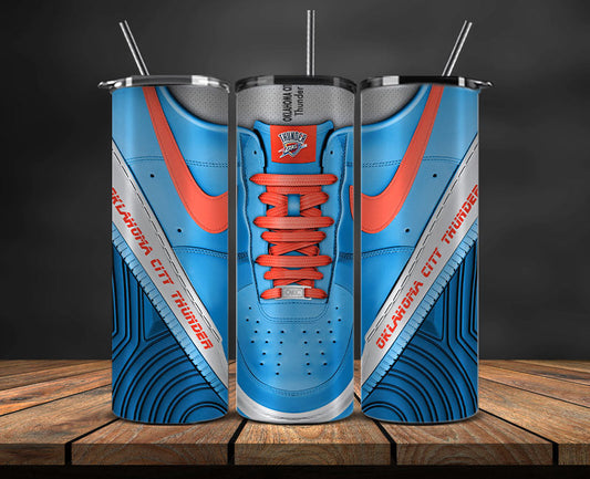 Oklahoma City Thunder Tumbler Wrap, NBA Sneaker Tumbler Wrap 02