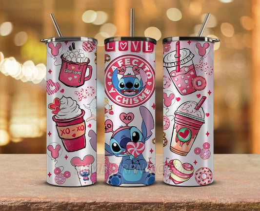 Valentine Tumbler PNG, Valentines Day Tumbler Wrap PNG , Valentine Tumbler 02