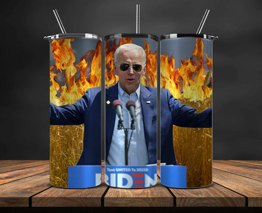Joe Biden 2024 Tumbler Wrap,Joe Biden 2024 ,Presidential Election 2024 ,Race To The White House 02