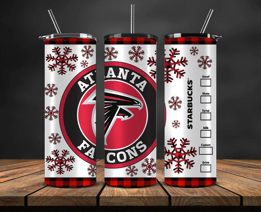 Atlanta Falcons Christmas Tumbler 20oz,NFL Merry Christmas 20oz, NFL Christmas Tumbler 20oz 02