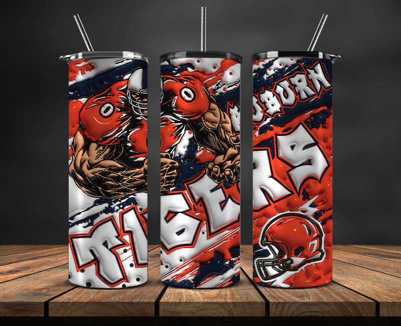 Football Mascot Colleges 3D Tumbler Skinny , Football Tumbler Png ,Nfl Png 30