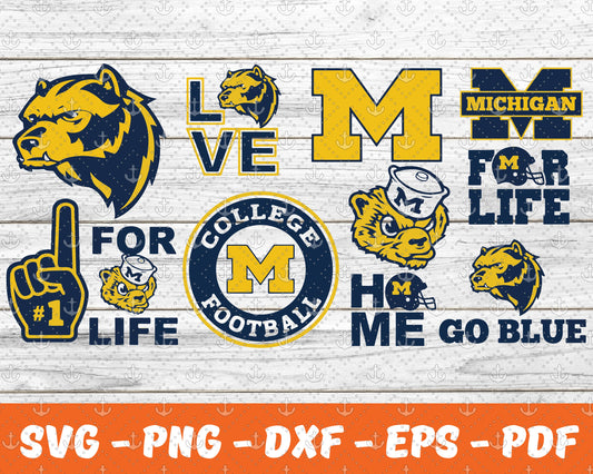 Michigan Wolverines Svg , Sport Svg , Bundle N C C A Svg  30