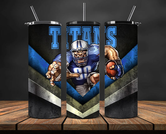 Tennessee Titans Tumbler, Titans Logo Tumbler 20oz ,NFL Season 2023 LUF- 30