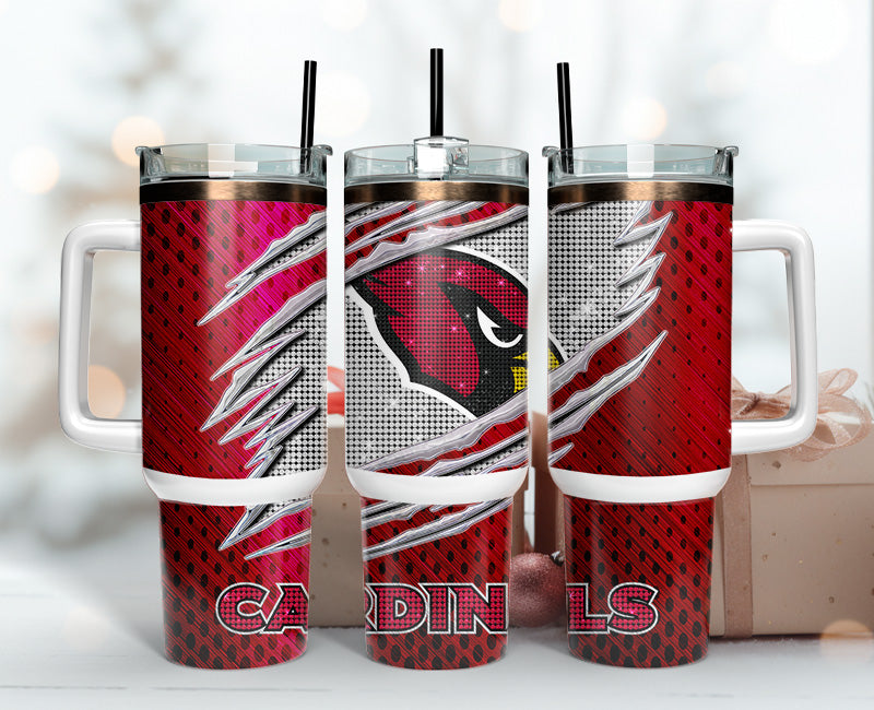 Arizona Cardinals Tumbler 40oz Png, 40oz Tumler Png 31