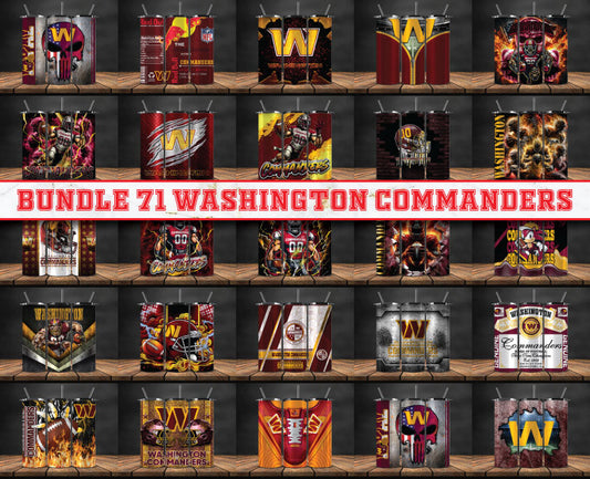 Washington Commanders Tumbler Wrap , Football Tumbler Png ,32 Team Sport png 32