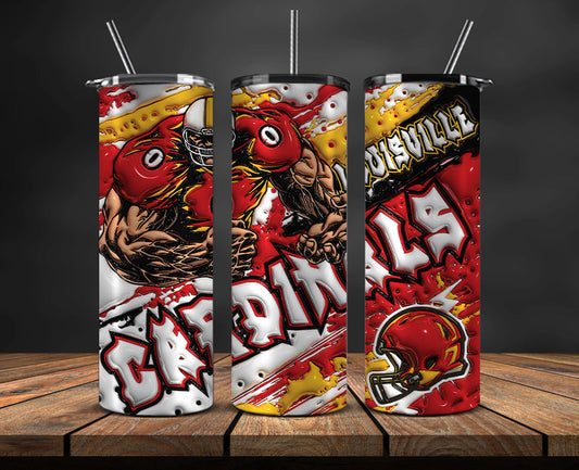 Football Mascot Colleges 3D Tumbler Skinny , Football Tumbler Png ,Nfl Png 32