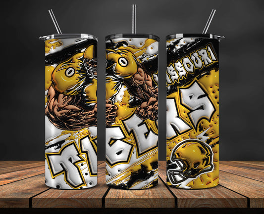 Football Mascot Colleges 3D Tumbler Skinny , Football Tumbler Png ,Nfl Png 33