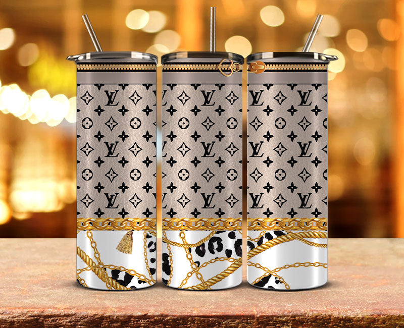 LV  Tumbler Wrap, LV Tumbler Png, LV Logo,Luxury Logo Brand 34