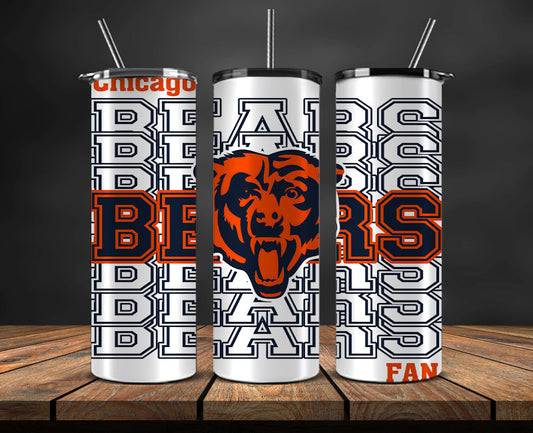 Chicago Bears Tumbler, Bears Logo,NFL Season Design 34