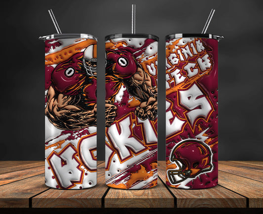 Football Mascot Colleges 3D Tumbler Skinny , Football Tumbler Png ,Nfl Png 35