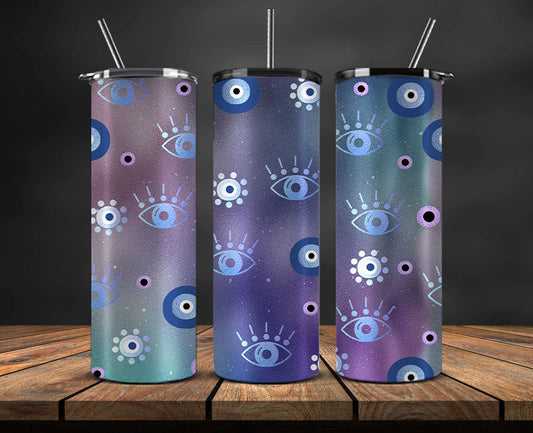 Evil Eye Skinny Tumbler Png, Evil Eye 20 oz Tumbler Wrap , Evil Eye Tumbler Wrap 35