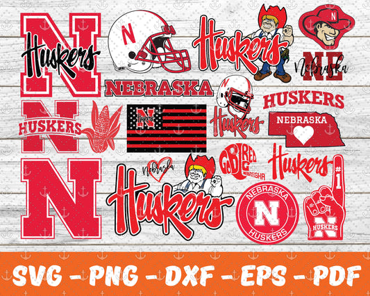 Nebraska Huskers Svg , Sport Svg , Bundle N C C A Svg  36