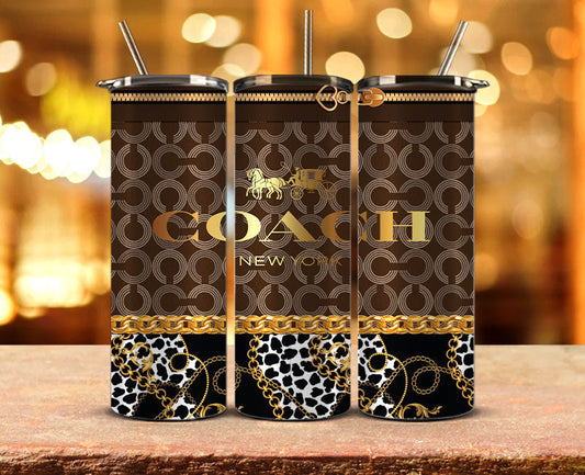 Coach  Tumbler Wrap, Coach Tumbler Png, Coach Logo,Luxury Logo Brand 36