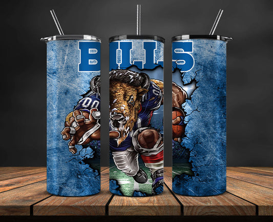 Team Buffalo Logo Tumbler 20oz ,NFL Football 20oz LUG- 36