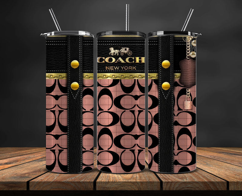 Coach  Tumbler Wrap, Coach Tumbler Png, Coach Logo, Luxury Tumbler Wraps, Logo Fashion  Design 38