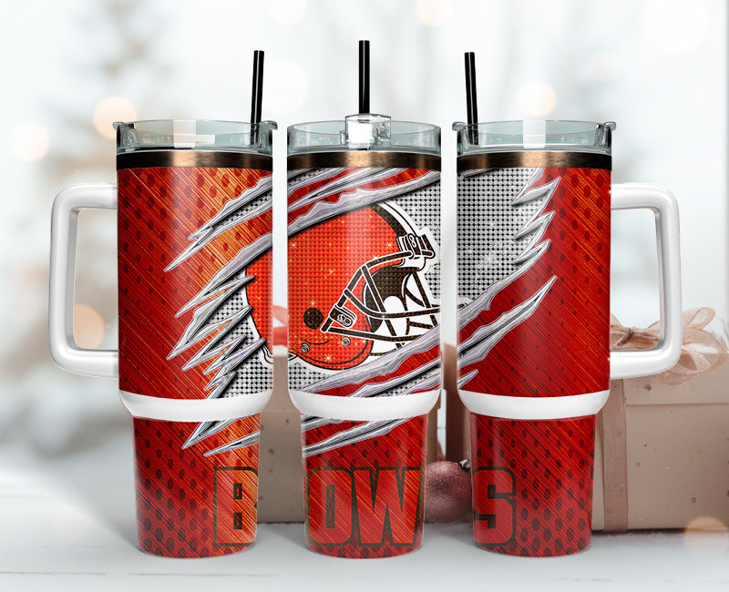 Cleveland Browns Tumbler 40oz Png, 40oz Tumler Png 38