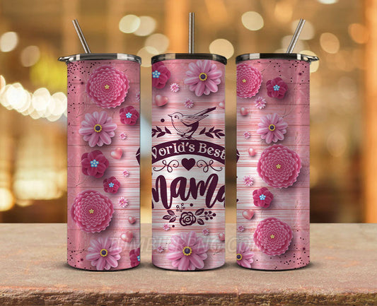 Mother's Day Tumbler Wrap Png, Mom Tumbler, Mother Tumbler,Mother's Day Skinny Tumbler 39