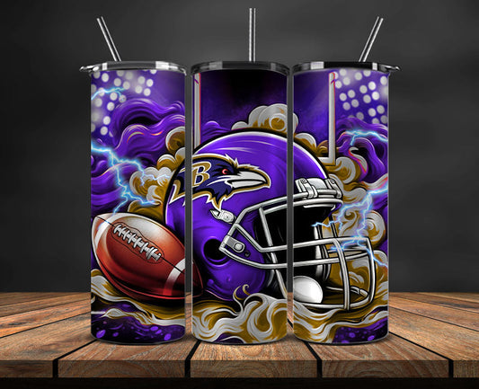 Baltimore Ravens Tumbler Wraps,NFL Tumbler By AI, AI Tumbler Design 3