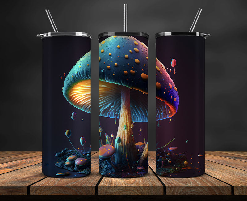 Mushrooms Tumbler Wrap,Mushroom Tumbler Png , Mushrooms 03