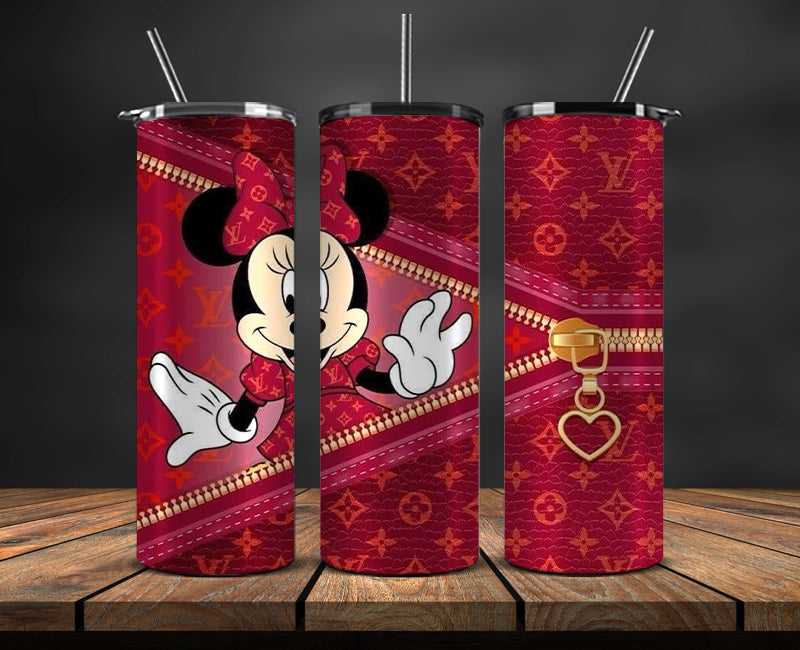 Mickey Logo Fashion Tumbler Designs, Brand Logo Tumbler Wrap New 03