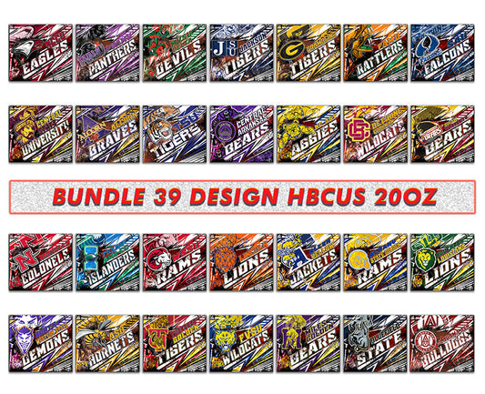 37 Design Football Tumblers , Football HBCUS Tumblers Png , HBCUS Tumbler Wrap 40