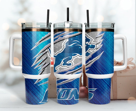 Detroit Lions Tumbler 40oz Png, 40oz Tumler Png 41