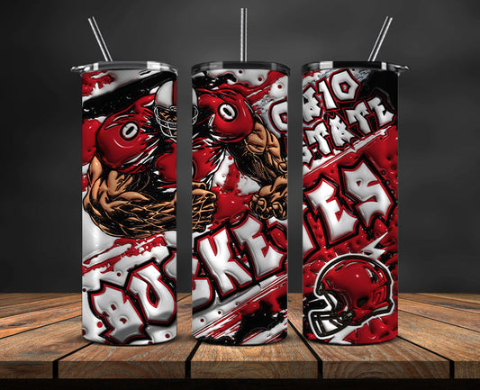 Football Mascot Colleges 3D Tumbler Skinny , Football Tumbler Png ,Nfl Png 41