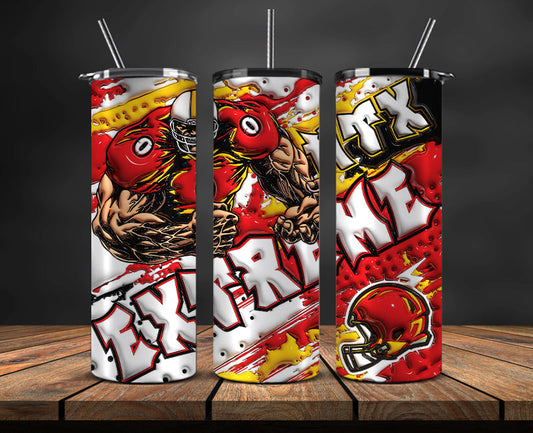 Football Mascot Colleges 3D Tumbler Skinny , Football Tumbler Png ,Nfl Png 42