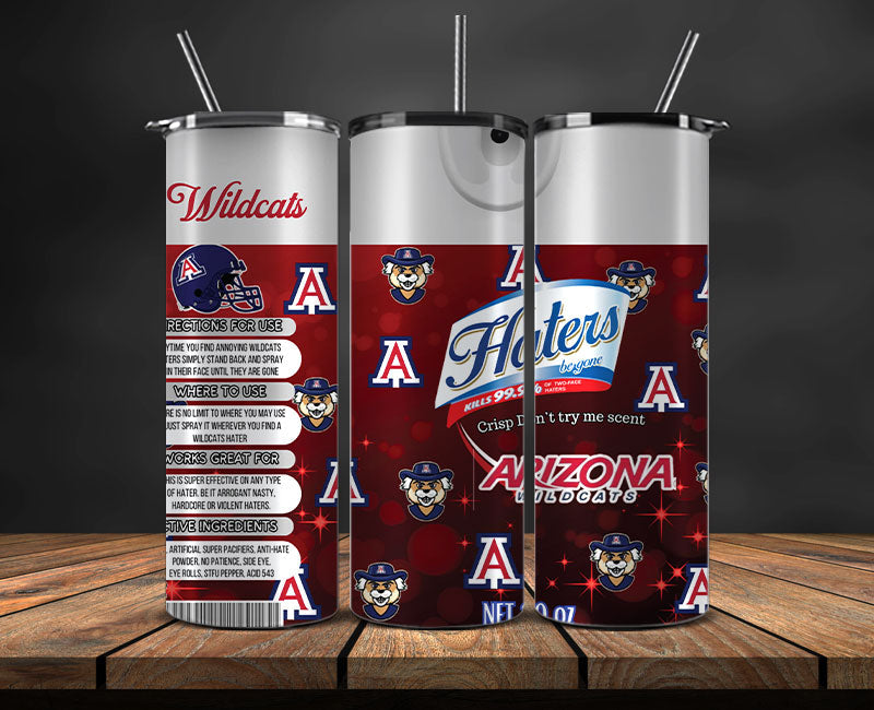 Arizona Wildcats Haters BeGone Tumbler Wrap, College Haters BeGone Tumbler Png 42